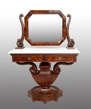 Italian Empire Mahogany Dressing Table. 19th C.