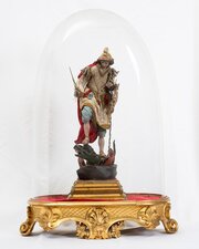 Italian Sculpture Depicting Saint Michael.XX C.