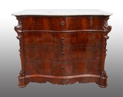 Italian Chest Of Drawers In Mahogany. 19th Century
