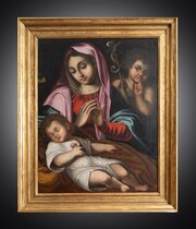 Italian Oil On Canvas Painting. 17th Century.