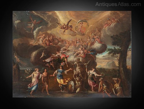 Antiques Atlas - Italian Oil Painting On Canvas. 17th Century.