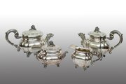 Italian Silver Tea Set, Early 20th Century.
