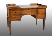 Louis XVI Centerpiece Desk In Solid Walnut.XVIII C