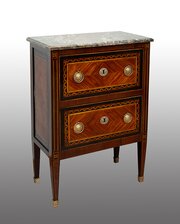 Louis XVI Kingwood Bedside Table. 18th Century.