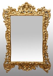 Louis XV-style Mirror In Gilded And Carved Wood. 