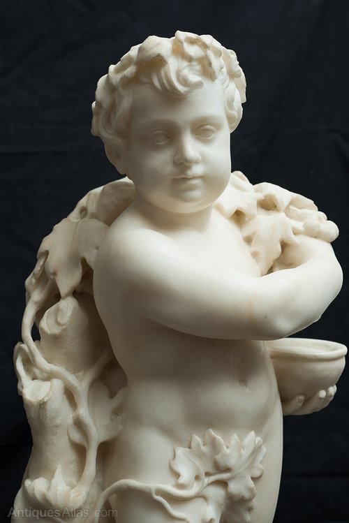 Antiques Atlas Marble Sculpture Depicting Bacchus. 19Th.C.
