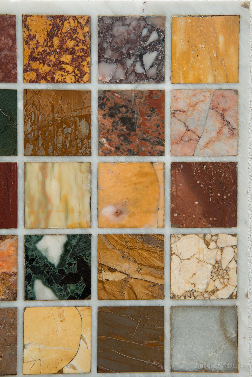 Antiques Atlas Marble Veneer Top. Florence, 19th Century.