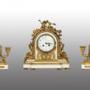 Napoleon III triptych clock. 19th century.