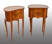 Pair Of French Kingwood Bedside Tables.