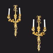 Pair Of Napoleon III Applique. France 19thc Wall Sconces