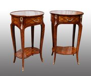 Pair Of Napoleon III Kingwood Bedside Tables.19thC