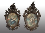 Pair Of Oil Paintings On Canvas. Italy XVIII C.