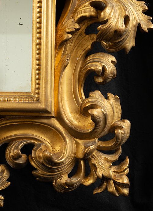 Antiques Atlas Roman Mirror In Carved And Gilded Wood.