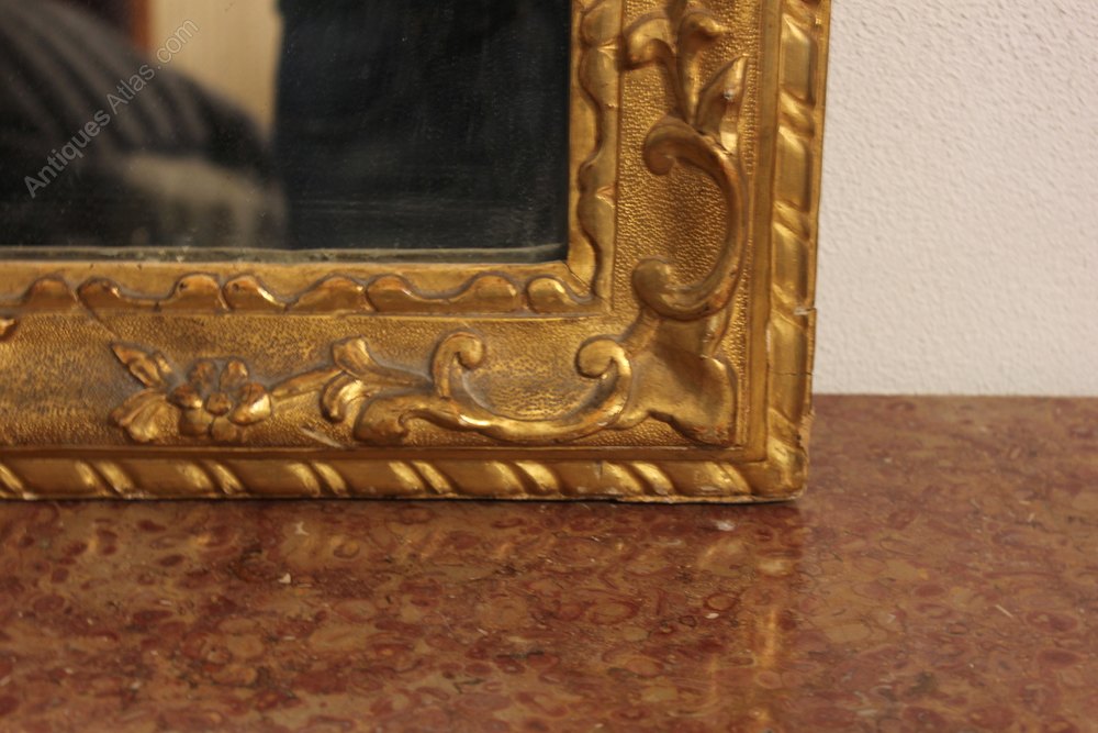 Antiques Atlas Roman Mirror In Gilded And Carved Wood. XIX C.