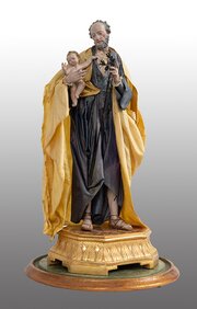Sculpture Depicting Saint Joseph And The Child.