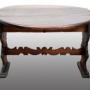 Solid walnut Asse di Coppe table.Italy XVII th.C
