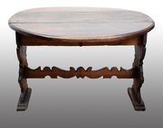 Solid Walnut "Asse Di Coppe" Table.Italy XVII Th.C