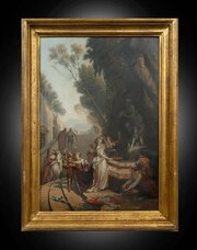 Venetian Oil Painting On Canvas. 18th Century.