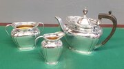 3 Piece Solid Silver Tea Set Sheffield 1911