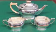 3 Piece Solid Silver Tea Set Sheffield 1968.