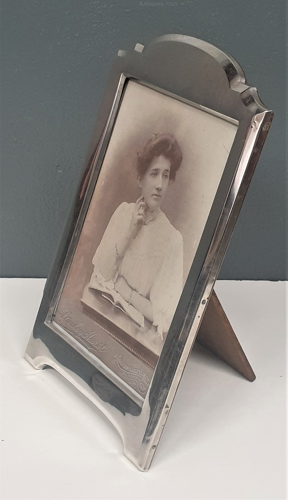 Antiques Atlas Large Antique Silver Photo Frame B/ham 1917