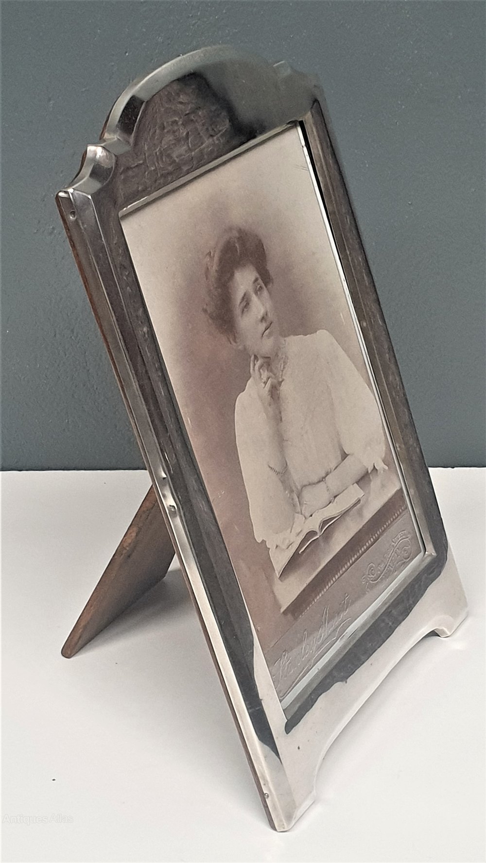 Antiques Atlas Large Antique Silver Photo Frame B/ham 1917