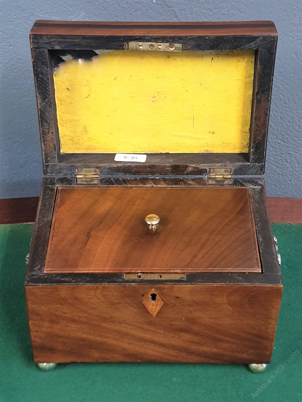 Antiques Atlas Mahogany Tea Caddy
