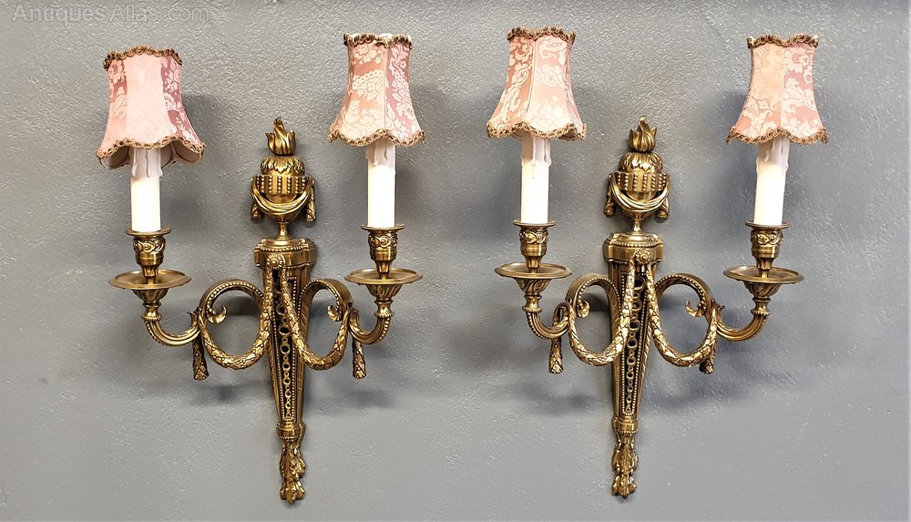 Antiques Atlas Pair French Gilded Wall Lights