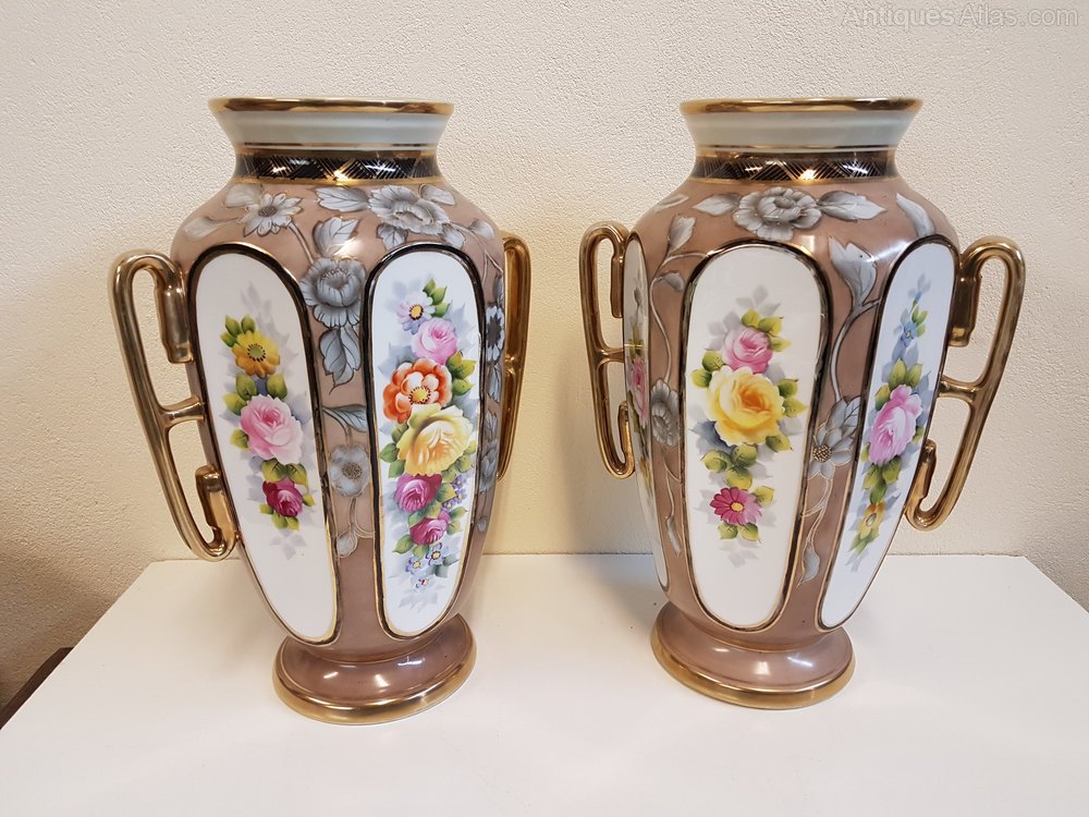 Antiques Atlas Pair Noritake Vases