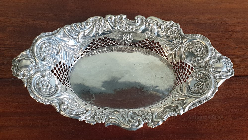 Antiques Atlas Solid Silver Fruit Basket