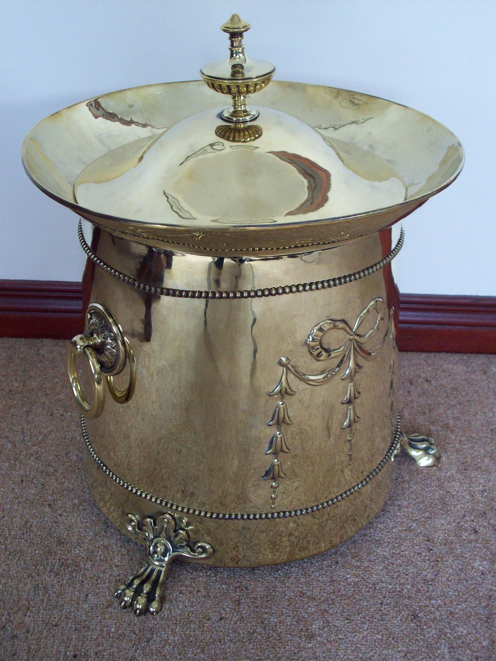Antiques Atlas Victorian Brass Coal Bin