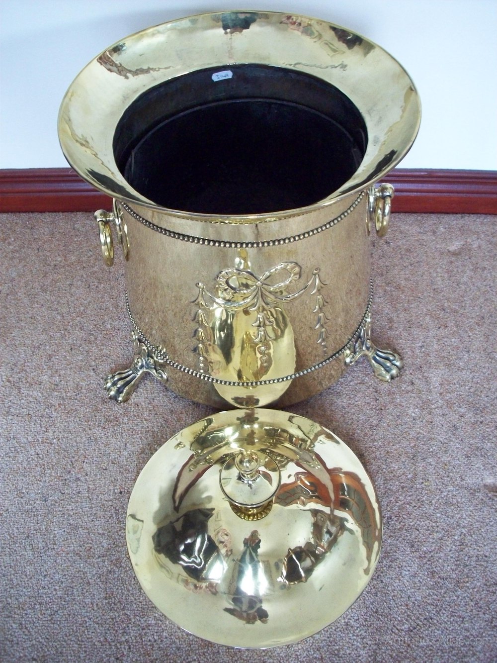 Antiques Atlas Victorian Brass Coal Bin