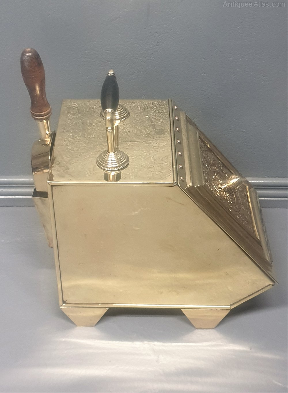 Antiques Atlas Victorian Brass Coal Scuttle
