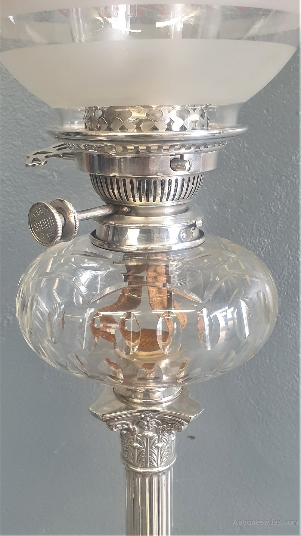 Antiques Atlas Victorian Silver Plated Oil Lamp
