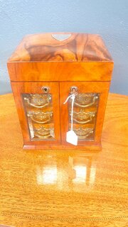 Victorian Walnut Jewellery Box