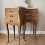 Bedside Tables With Marble - pair