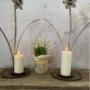 Cast Iron Decorative Flower Candle Holders