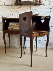 French Bedsides With Heart Cut Out Detail