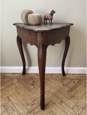 French Triangular Oak Table