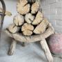 Organic Elm Wood Stool