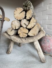 Organic Elm Wood Stool