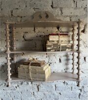 Painted Wood Cotton Reel Shelf