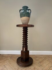 Rustic French Cider Screw Press Pedestal