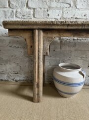 Rustic Solid Elm Oriental Bench