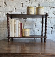 Vintage French Freestanding Bobbin Shelf