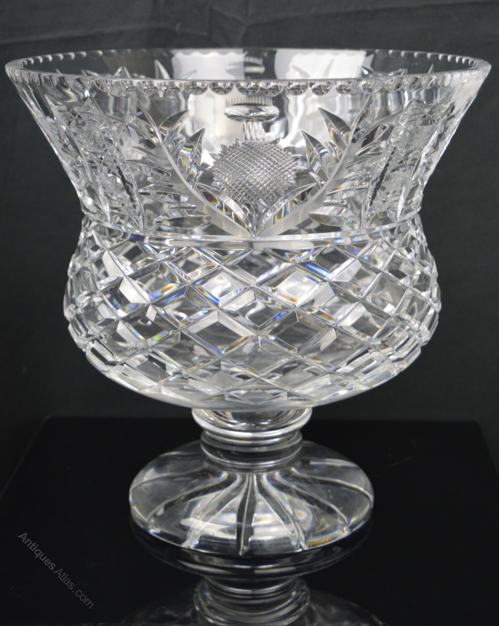 antiques-atlas-vintage-statement-crystal-thistle-pedestal-bowl