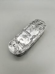 19th C. Dutch Silver Box, Sheffield Import, 1890