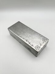 19th Century Pewter Stamp Box, Hamburg, C.1880s