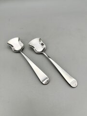 2 X George III Silver Salt Shovels, London, C1770s