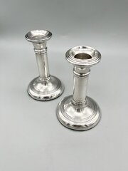 2 X George V Silver Candlesticks, Birmingham, 1911